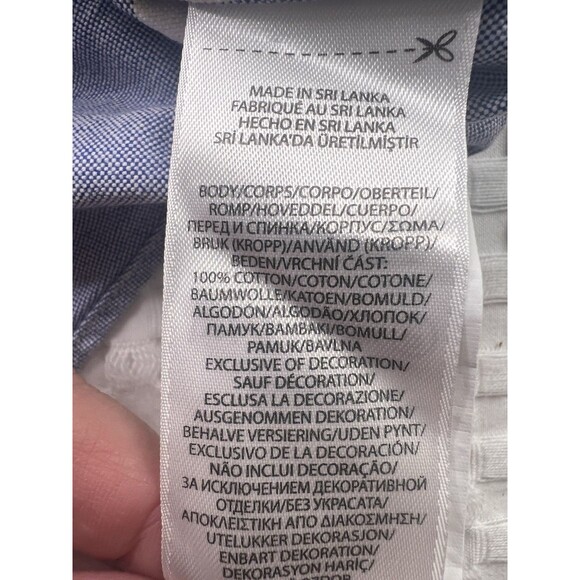 Polo Ralph Lauren Shirt Mens Size L Blue White Striped Flesh Pony Rare Unique - Picture 7 of 11